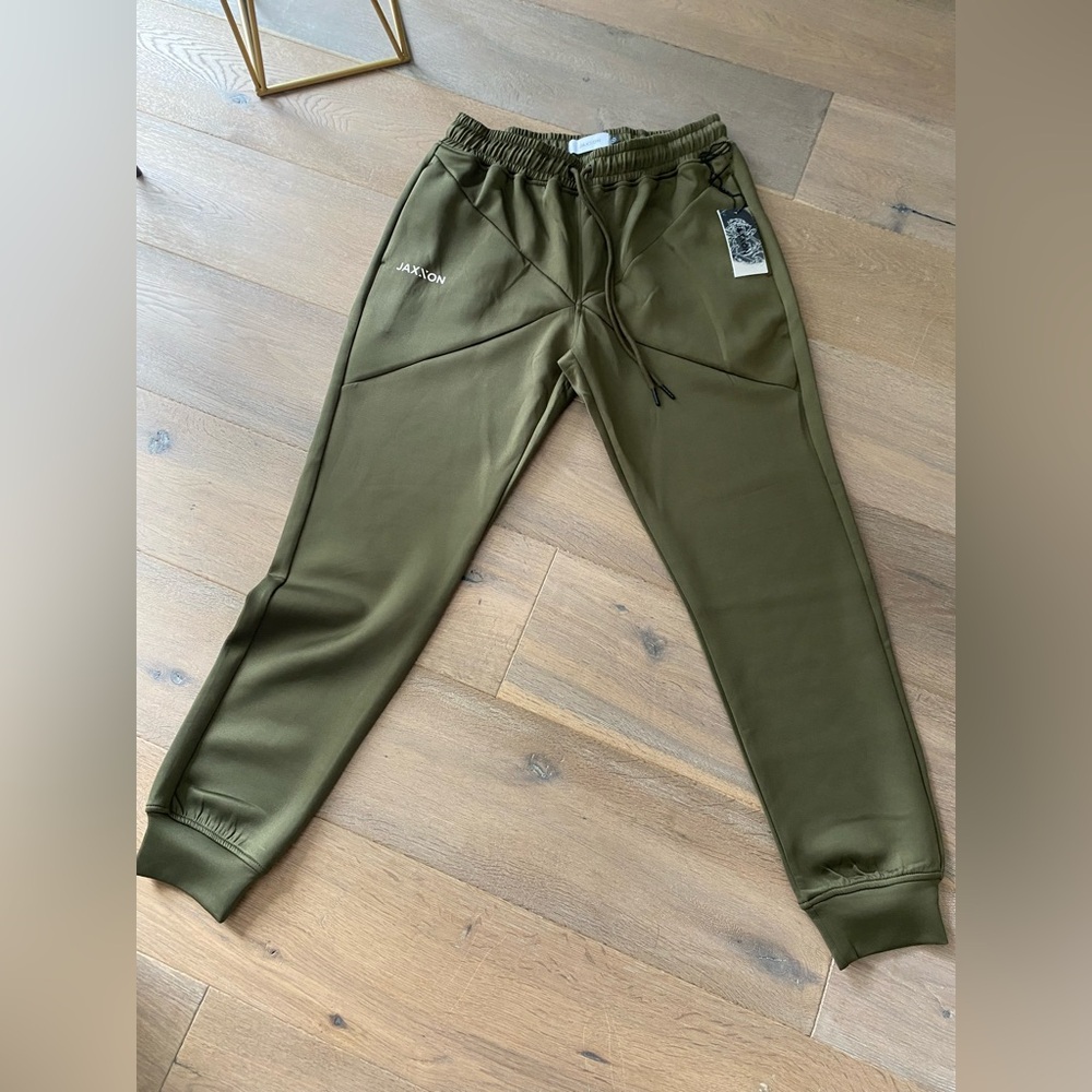 jaxxon Men's Olive Jogger Sweatpants